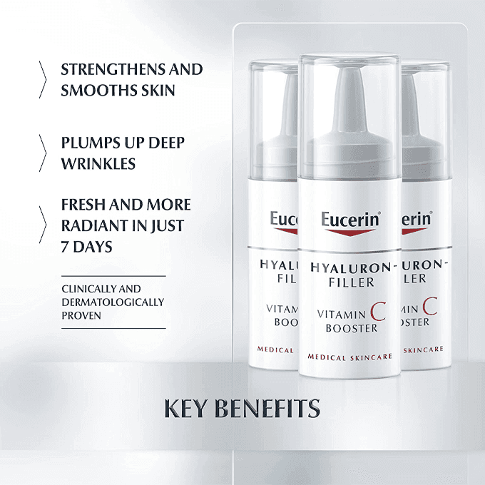 Eucerin سيروم هاليرون فيلر فيتامين سي من يوسرين 3 عبوات 8 مل - 3