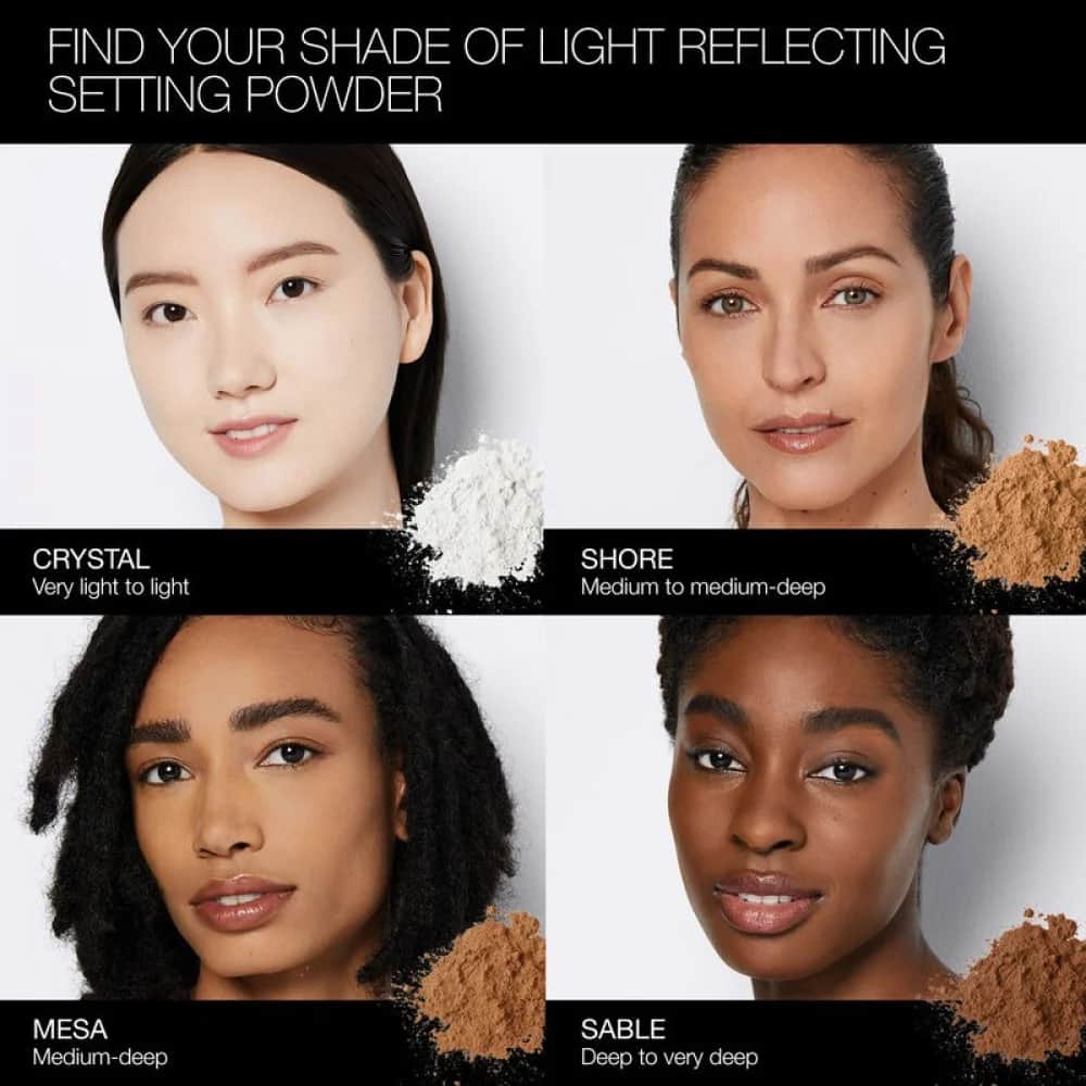 NARS بودرة تثبيت مضغوطة بتغطية شفافة من نارس كريستال - 6