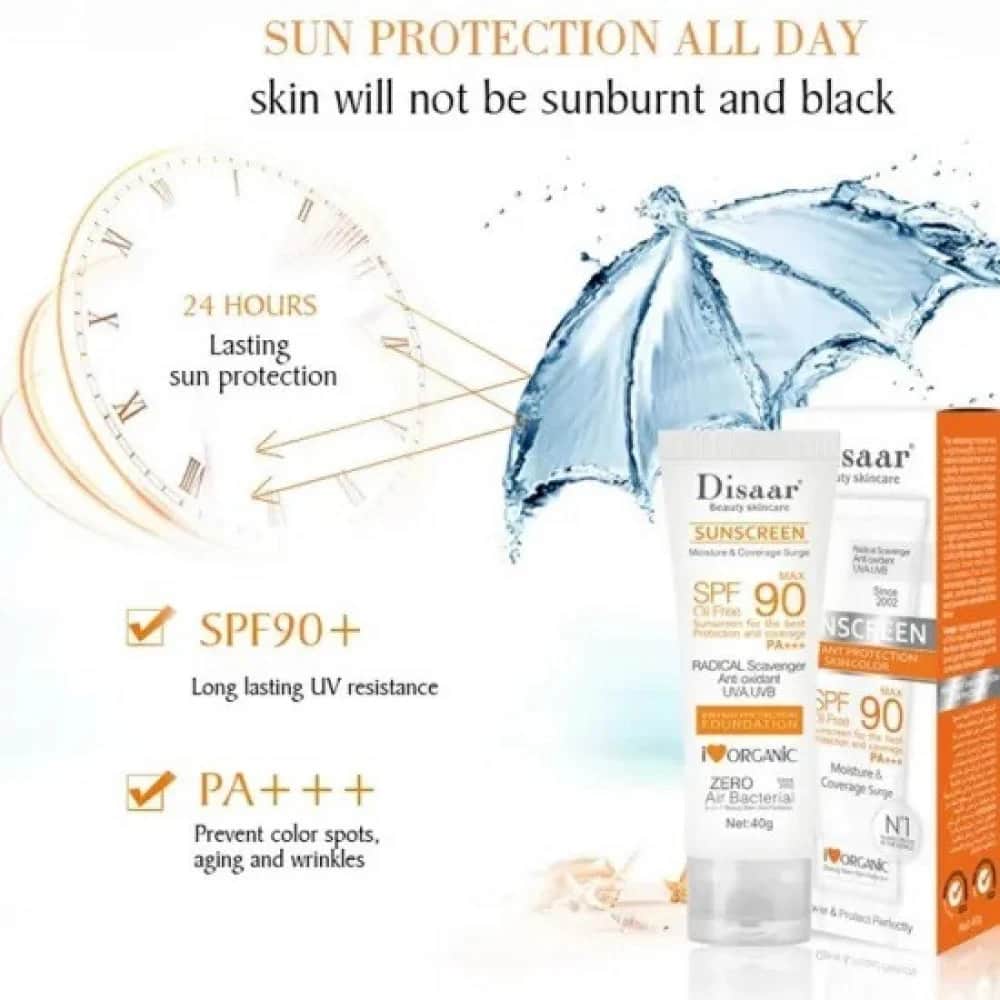 Disaar كريم مرطب وواقي شمس بمعامل (SPF90+++) من ديسار 40 جرام - 2