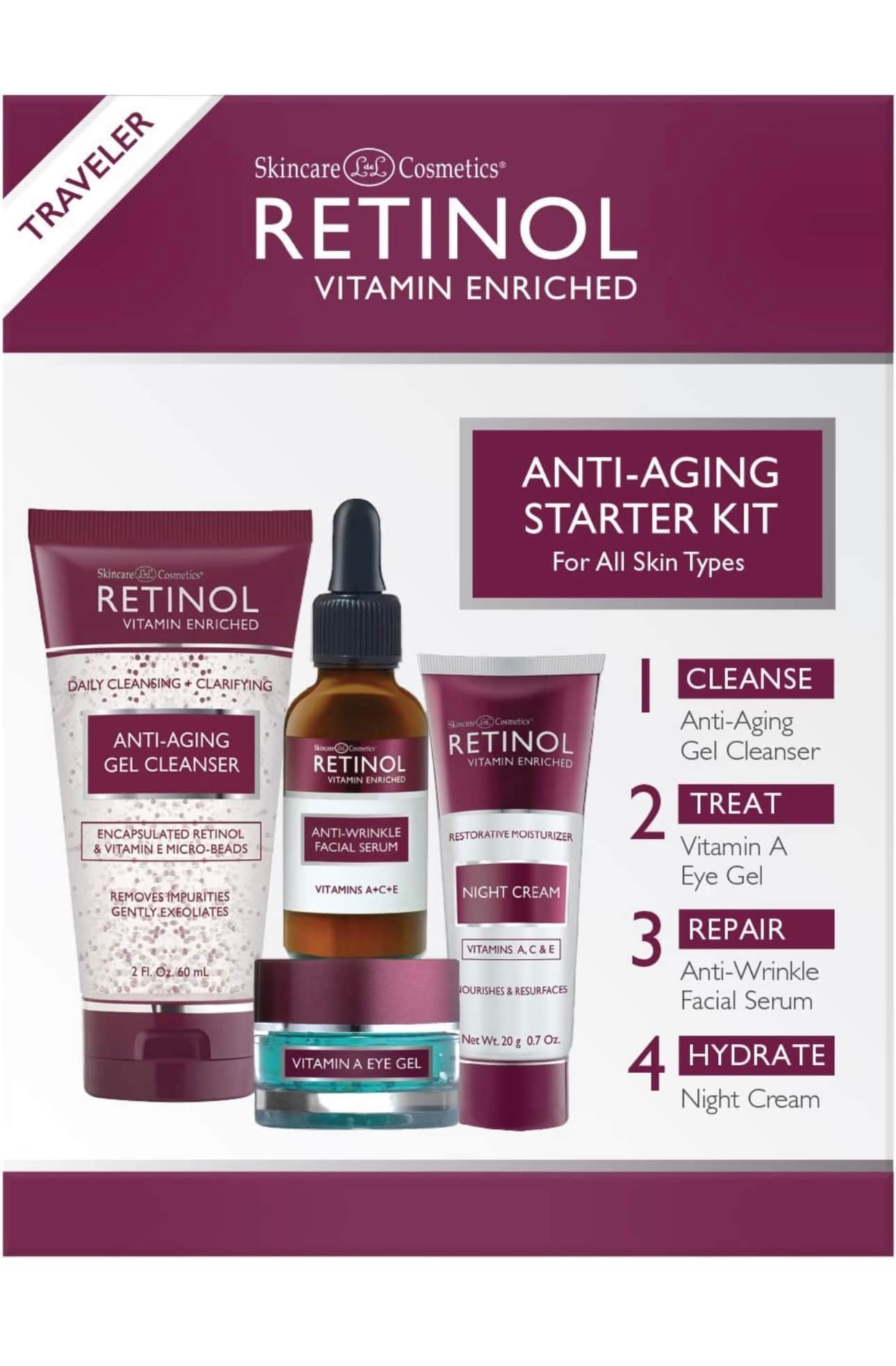 SkinCare Cosmetics ريتينول مجموعة العناية بالبشرة والمضادة للشيخوخة من سكينكير كوزميتيكس - 5