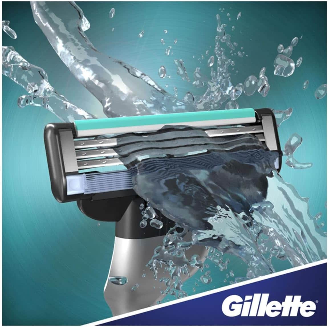 Gillette ماكينة حلاقة ماك 3 للرجال رازور مع واقي للبشرة مايكروفين من جيليت - 5