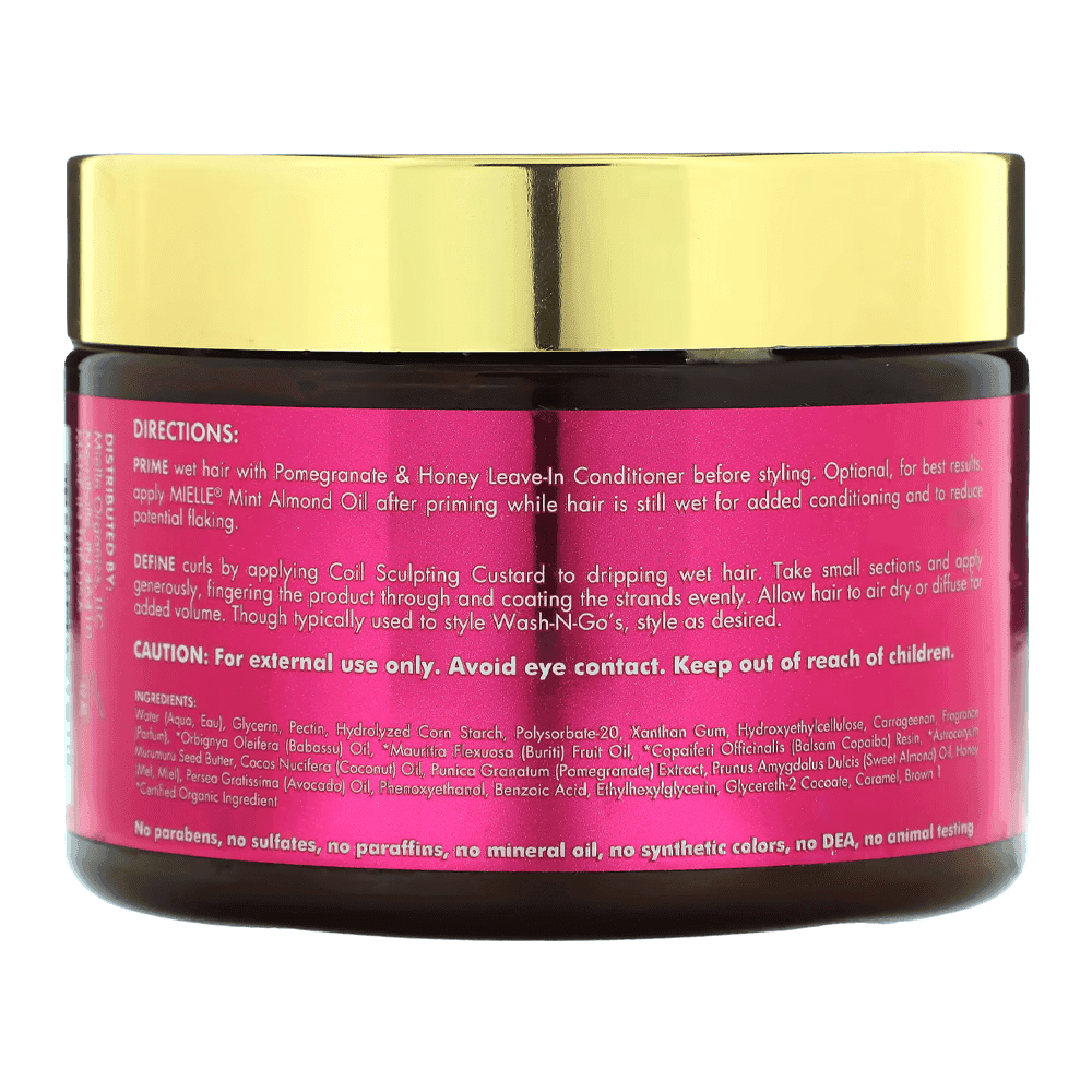 Mielle Organics مرطب كاسترد لتحديد تموجات الشعر بالرمان والعسل من ميلي اورجانيكس 340 جرام - 2