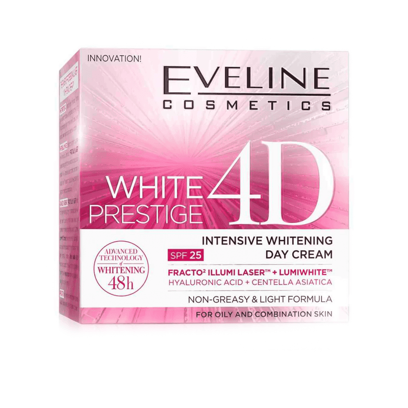 Eveline كريم التفتيح النهاري وايت برستيج فور دي لتفتيح وتجديد البشرة من إيفلين 50 مل - 1