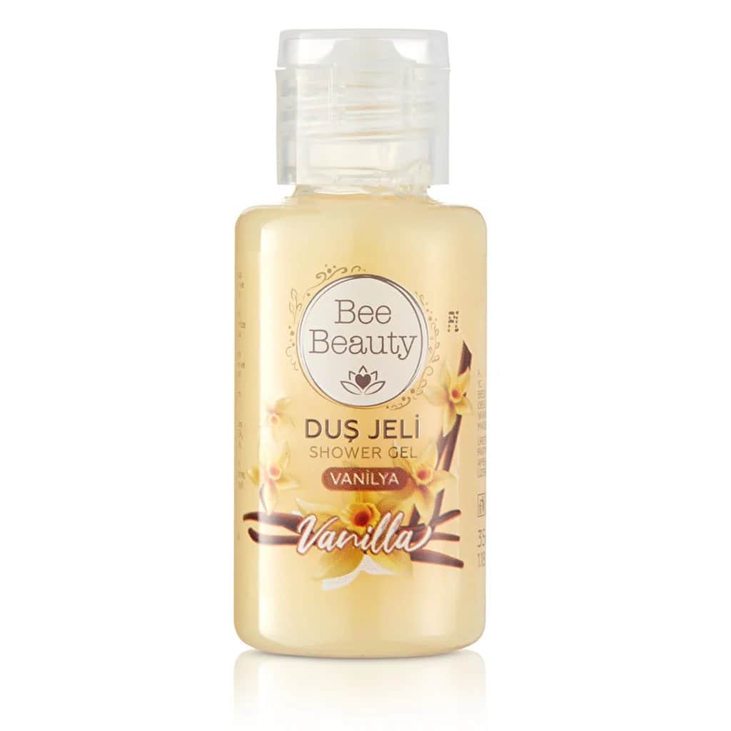 Bee Beauty جل الاستحمام بي بيوتي برائحة الفانيليا حجم مناسب للسفر منظف منعش 35 مل
