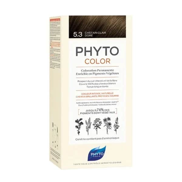 Phyto صبغة شعر فيتو فيتوكولر العشبية 5.3 كستنائي فاتح