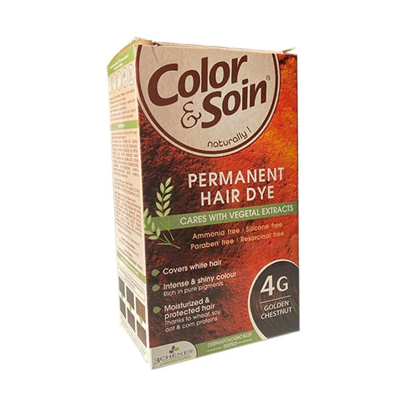 صبغة شعر كولور سوارن 4 جرام كستنائي ذهبي Color Soin