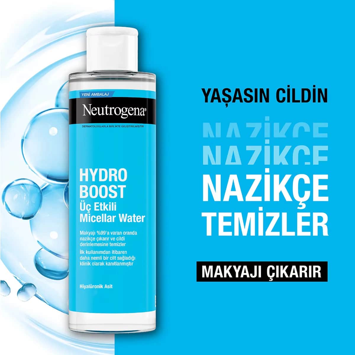 Neutrogena ماء ميسيلار هيدرو بوست ثلاثي المفعول من نيوتروجينا، 400 مل