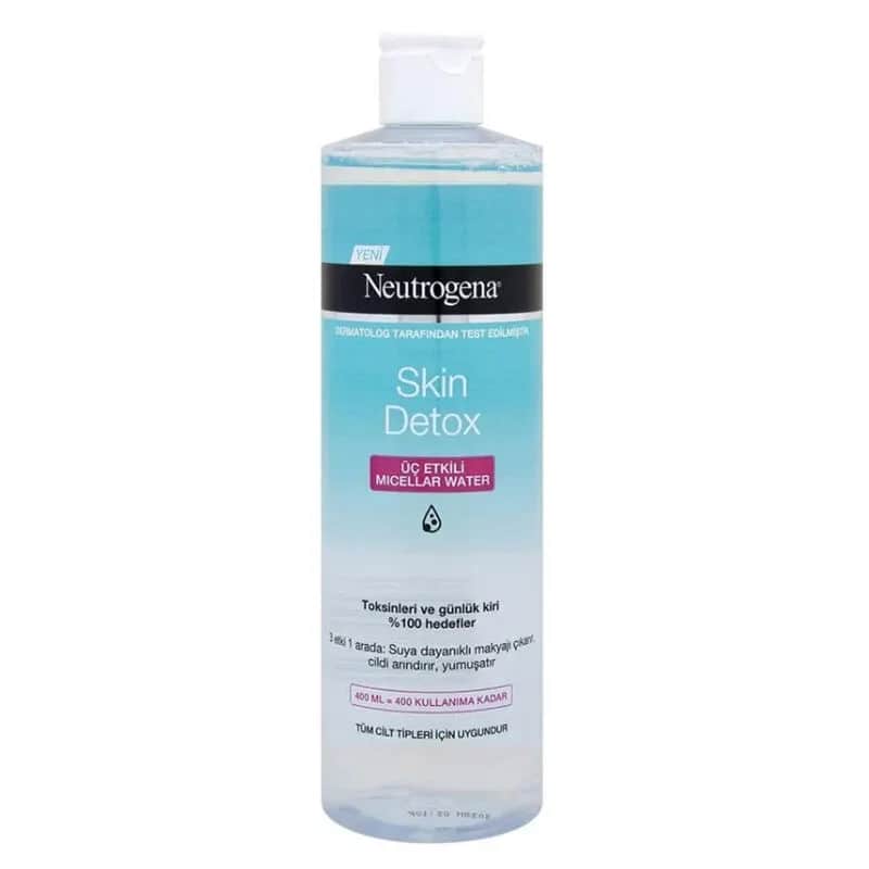 Neutrogena ماء ميسيلار ثلاثي المفعول من نيتروجينا سكين ديتوكس، 400 مل