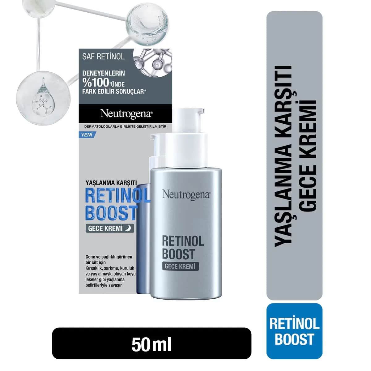 Neutrogena كريم نيتروجينا ريتينول بوست الليلي المضاد للشيخوخة ٥٠ مل