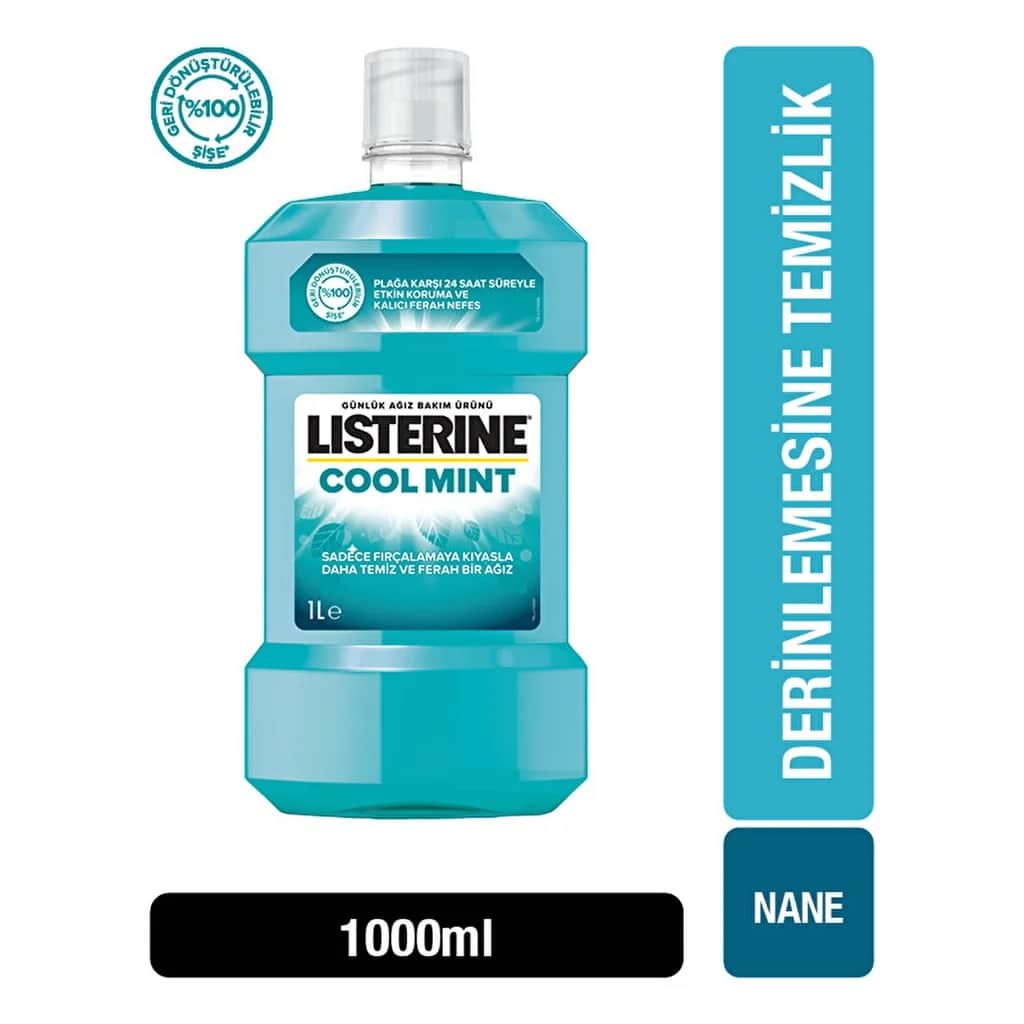 Listerine غسول الفم ليسترين بنكهة النعناع المنعش 1000 مل