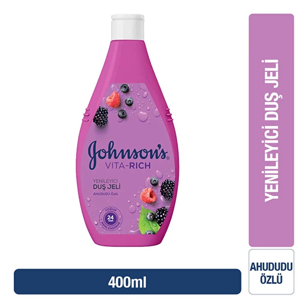 Johnson's جل الاستحمام المنعش فيتا ريتش من جونسون برائحة التوت 400 مل
