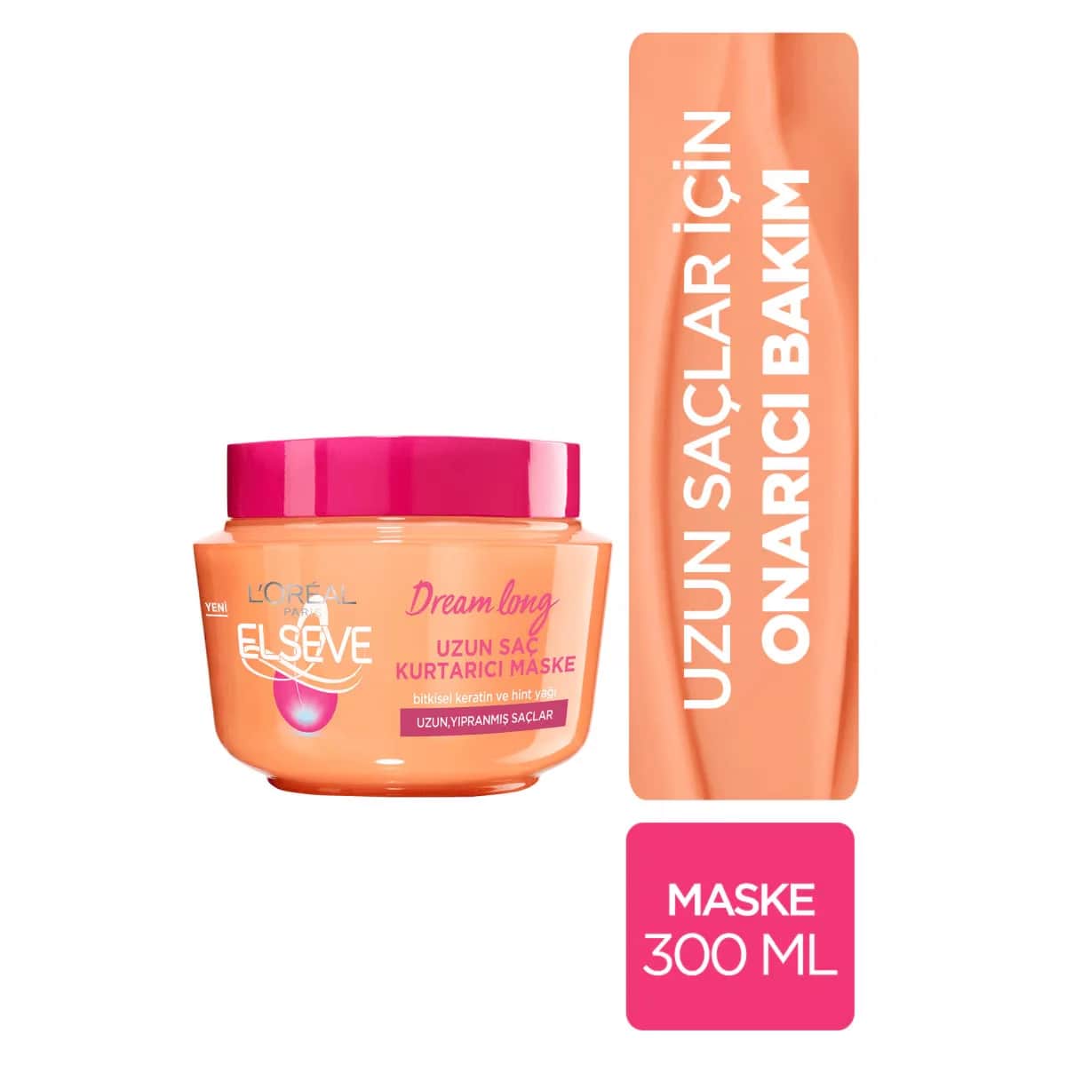 L'Oreal Paris قناع الشعر دريم لونج لونج هير ريسكيو من لوريال باريس 300 مل