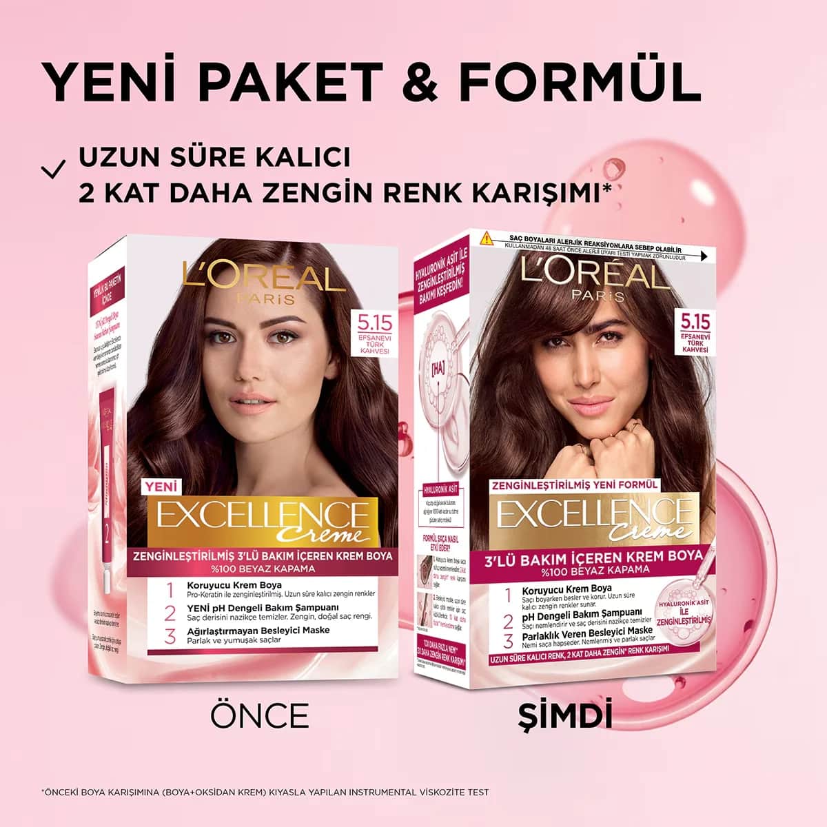 L'Oreal Paris صبغة شعر لوريال باريس إكسلنس كريم 5.15 قهوة تركية أسطورية