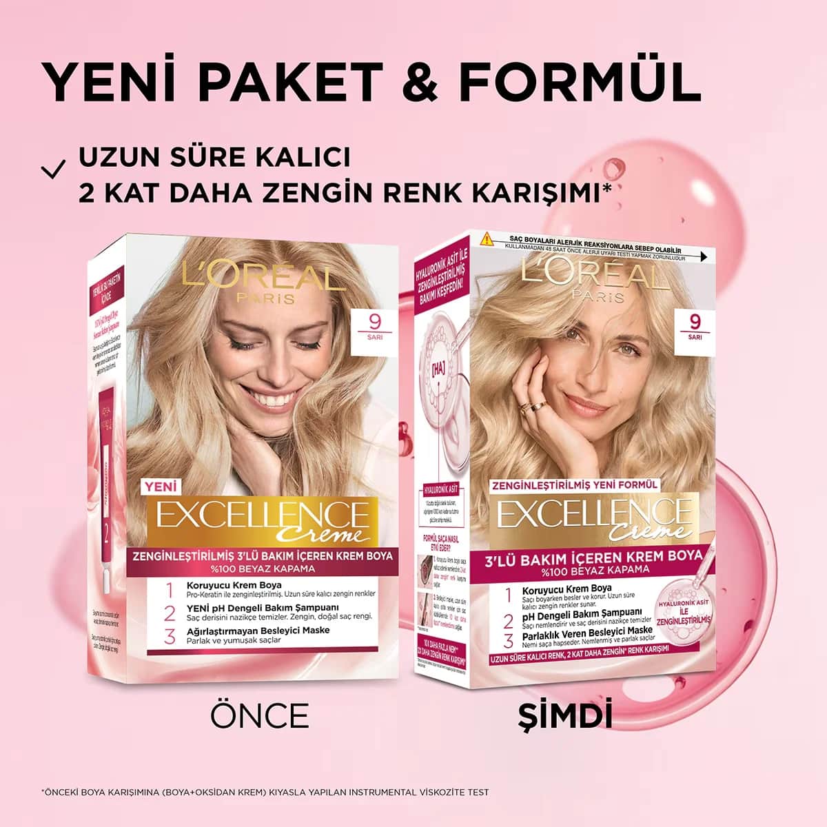 L'Oreal Paris صبغة شعر لوريال باريس إكسلنس كريم 9 أشقر