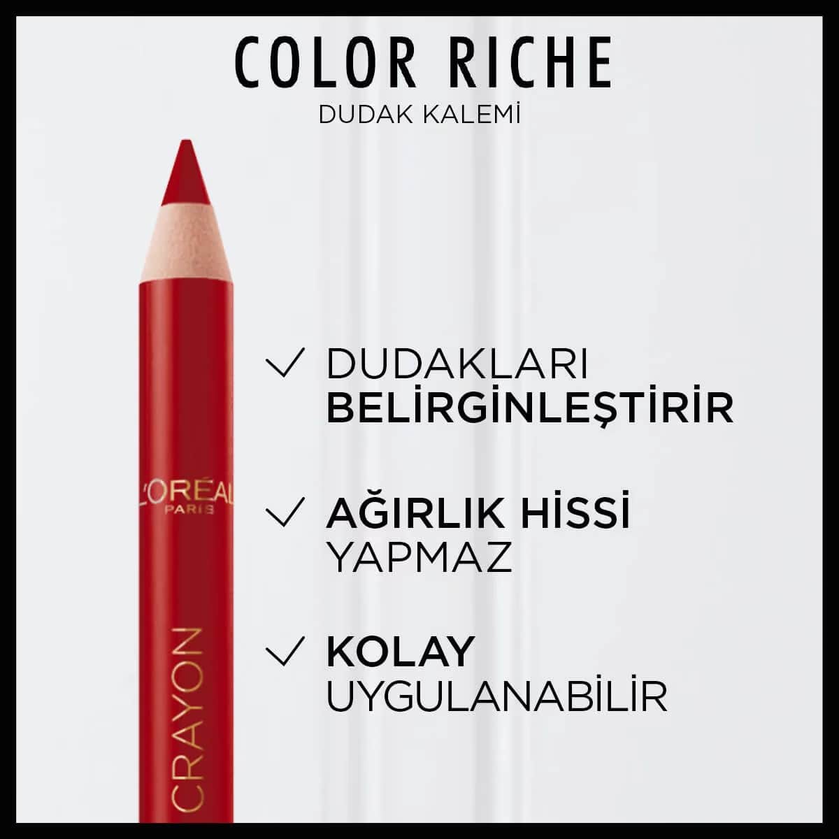L'Oreal Paris قلم تحديد الشفاه كولور ريش من لوريال باريس 300 لو روج باريس