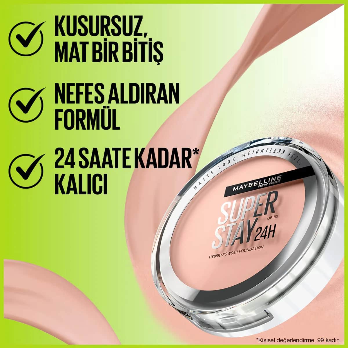 Maybelline بودرة أساس مايبيلين سوبر ستاي 24 ساعة 9 غرام 30