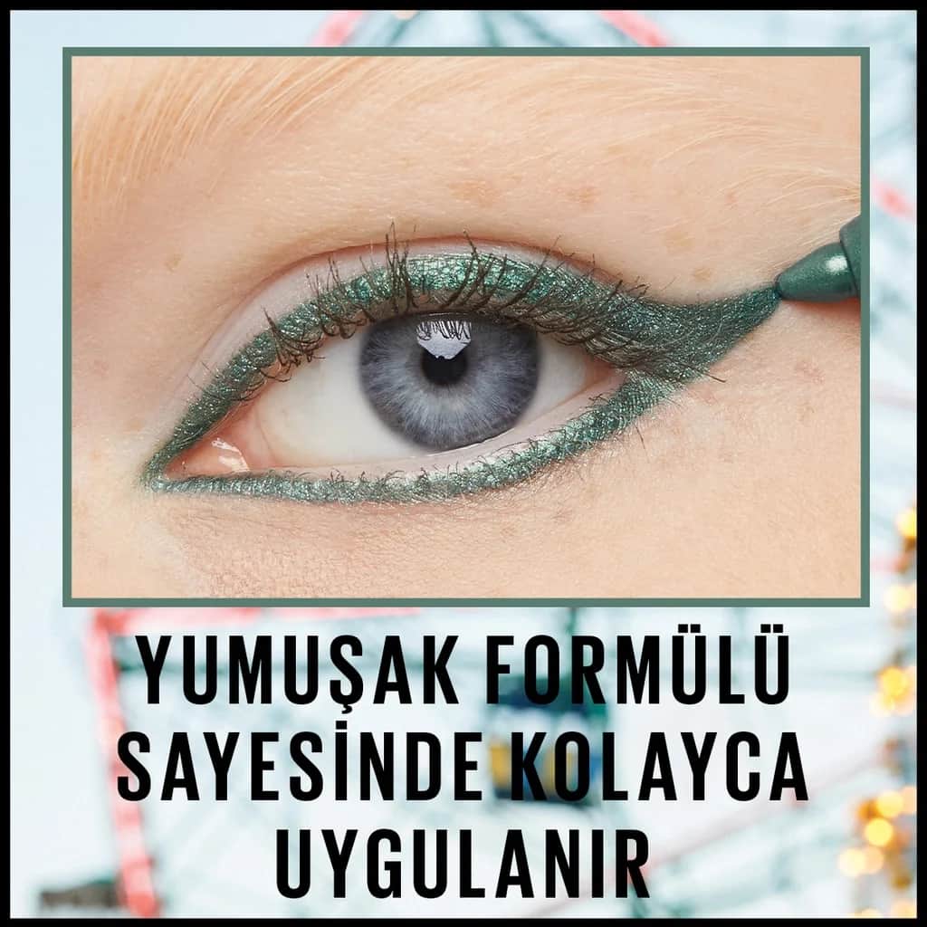 Maybelline محدد عيون جل تاتو لاينر من مايبيلين نيويورك أخضر هنتر