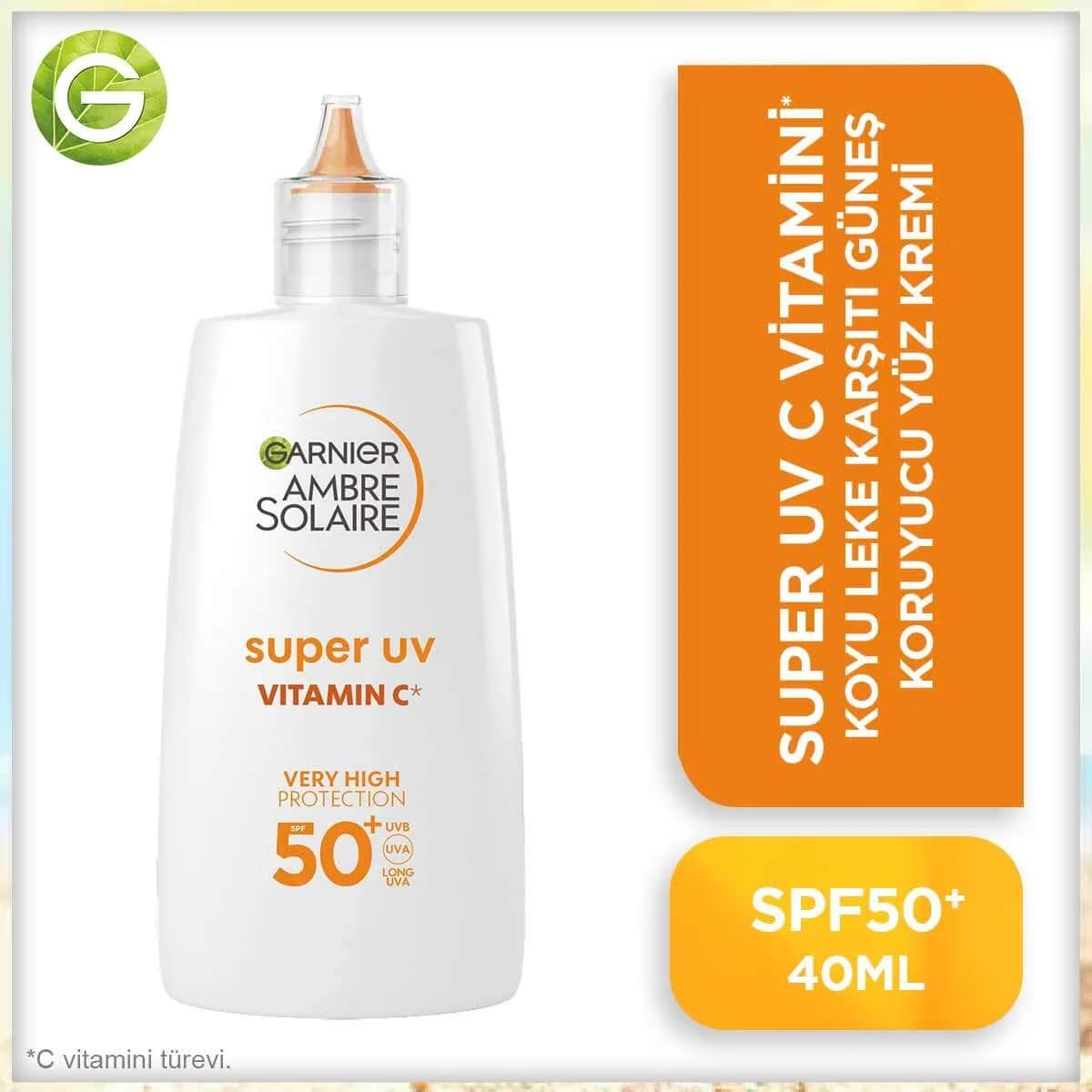 سائل فيتامين سي لعلاج البقع الداكنة SPF50+ 40 مل من أ. سولير A.Solaire