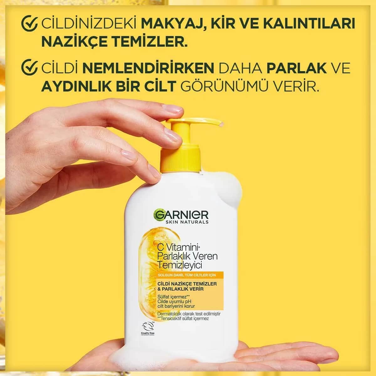 Garnier غارنييه فيتامين سي منظف ومفتح للبشرة 250 مل