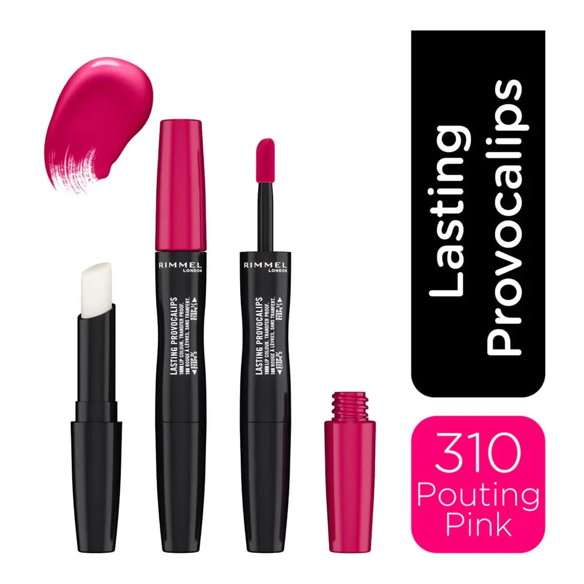 Rimmel London أحمر شفاه سائل بروفوكاليبس من ريميل لندن، وردي فاتح 310