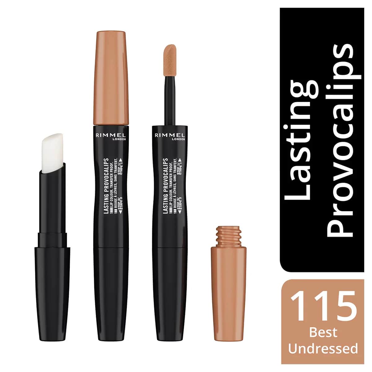 Rimmel London أحمر شفاه سائل بروفوكاليبس من ريميل لندن أفضل لون غير مرتدي 115