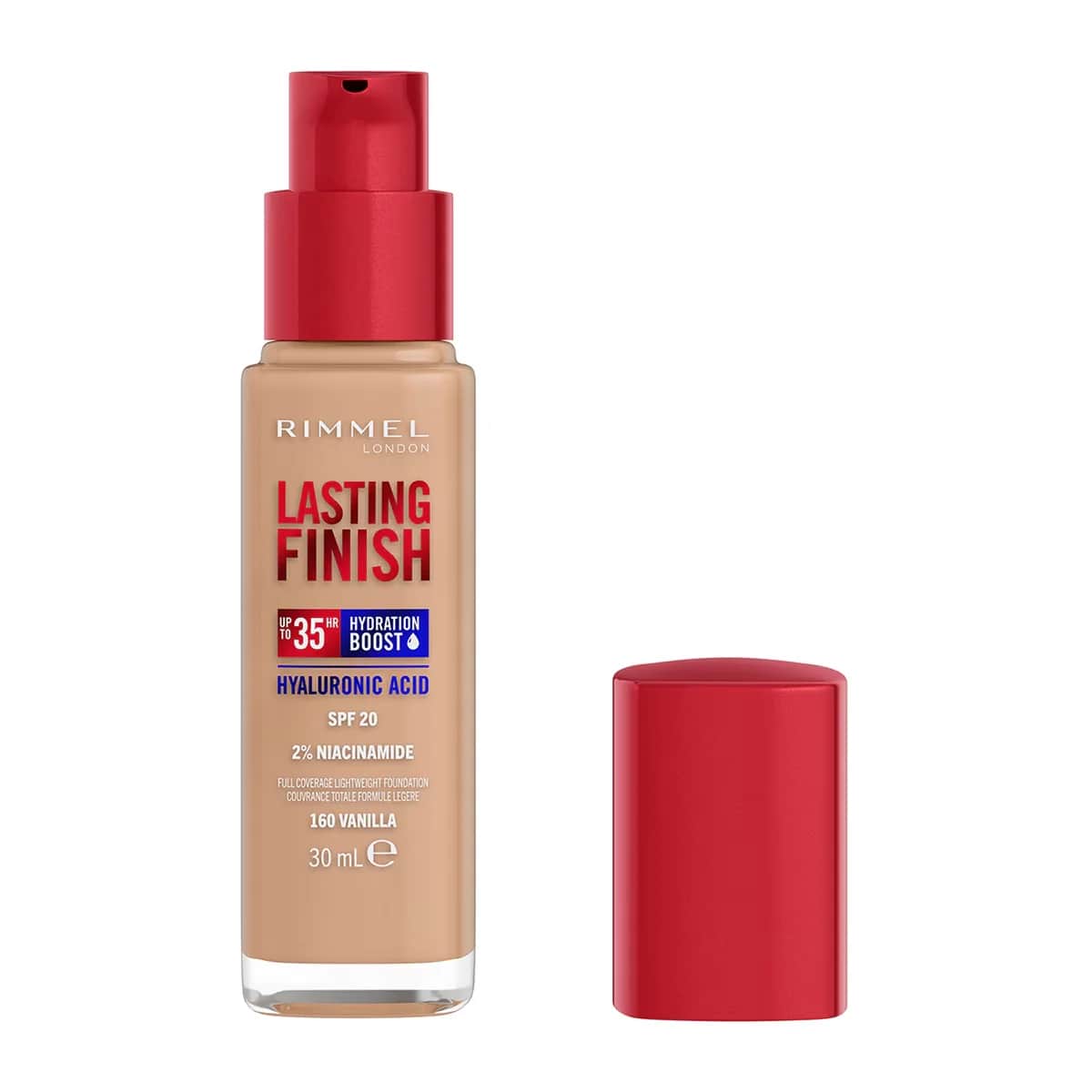 Rimmel London كريم أساس لاستينج فينيش من ريميل لندن، فانيليا، رقم 160