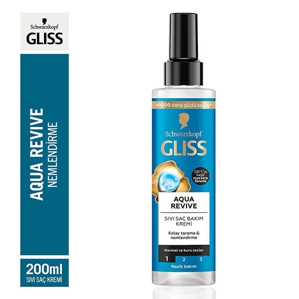 Gliss بلسم جليس أكوا ريفايف المرطب مع حمض الهيالورونيك 200 مل