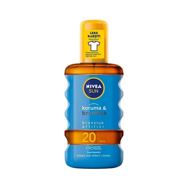 زيت شمس واقي من الشمس وتان SPF 20 200 مل من نيڤيا Nivea