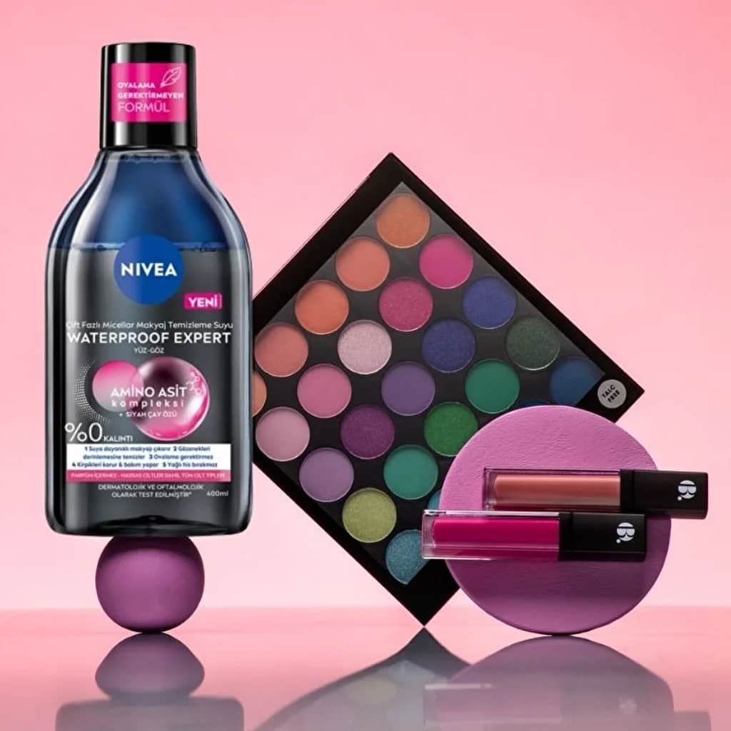 NIVEA مزيل مكياج نيفيا ثنائي المرحلة ميسيلار مقاوم للماء، ماء، 400 مل