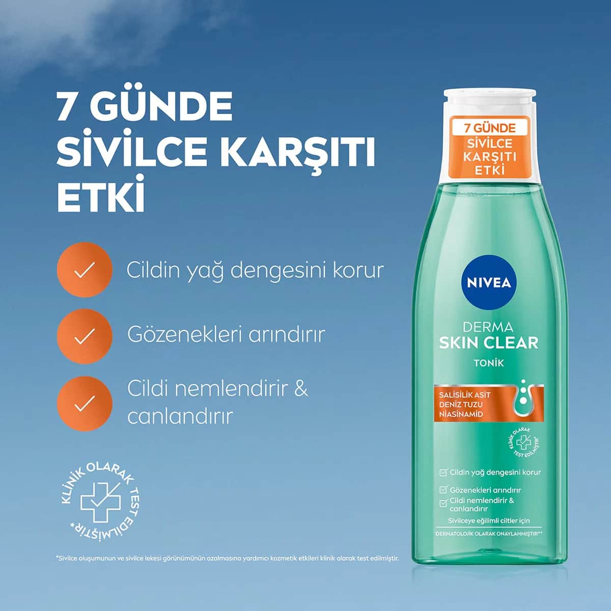NIVEA تونر نيفيا ديرما سكين كلير بحمض الساليسيليك 200 مل