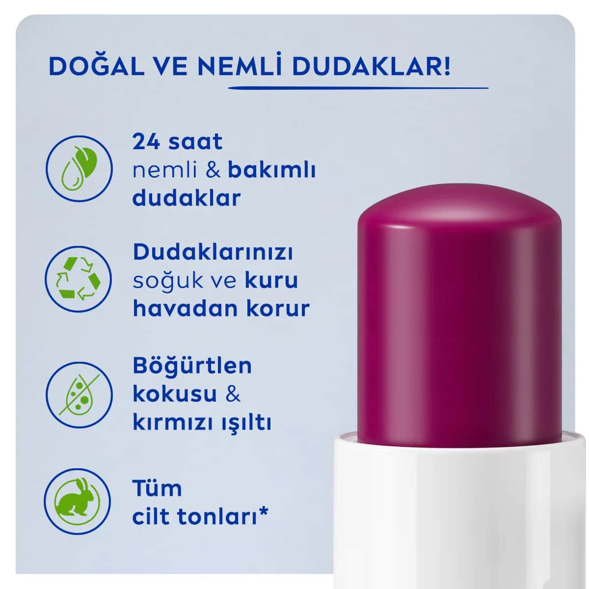 NIVEA أحمر شفاه نيفيا بلاك بيري 4.8 غرام