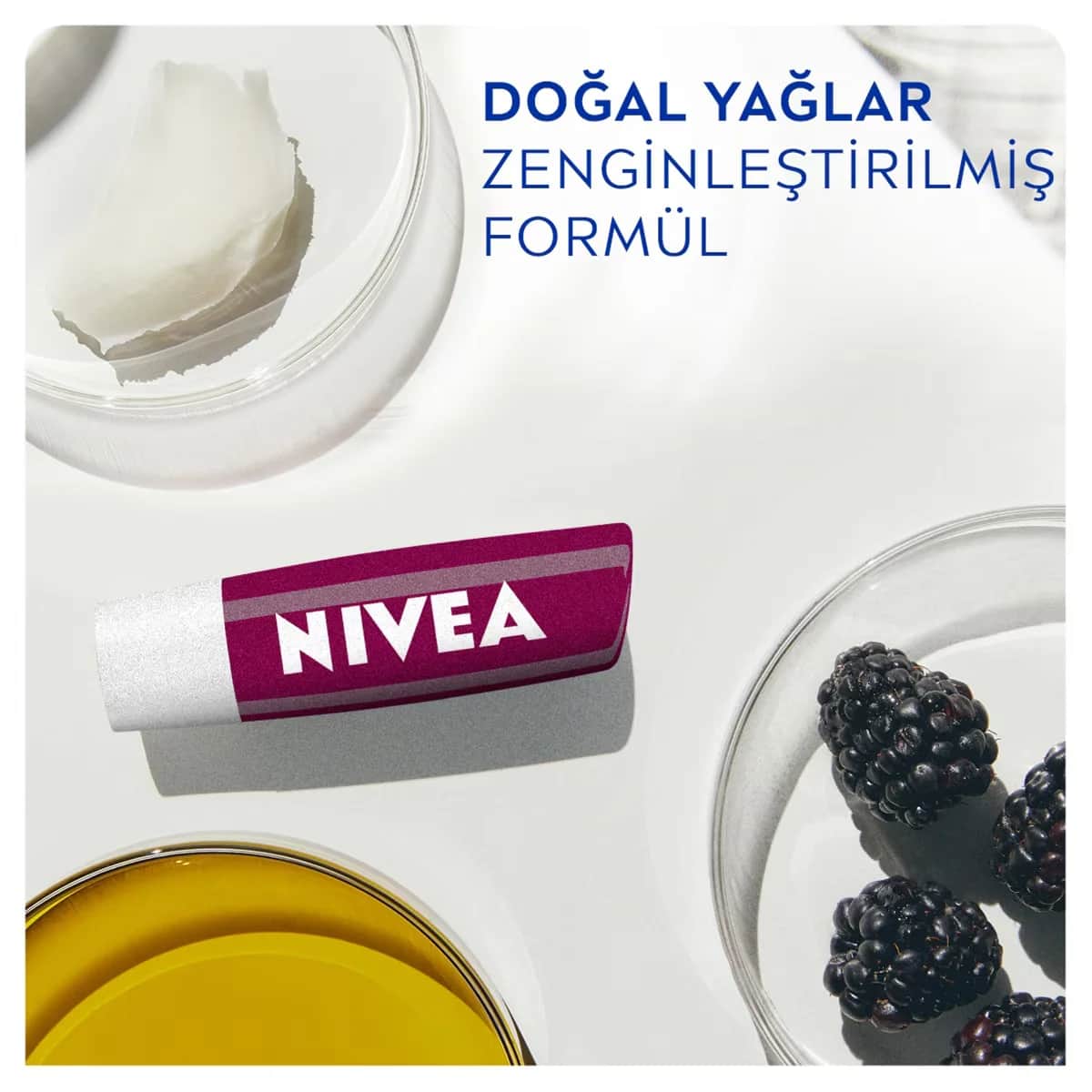 NIVEA أحمر شفاه نيفيا بلاك بيري 4.8 غرام