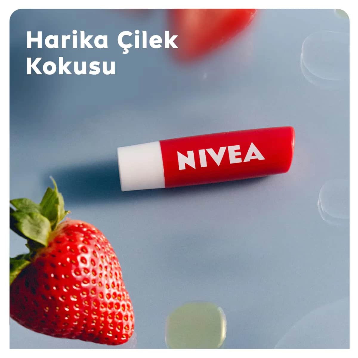 NIVEA كريم نيفيا للعناية بالشفاه بنكهة الفراولة 4.8 جرام