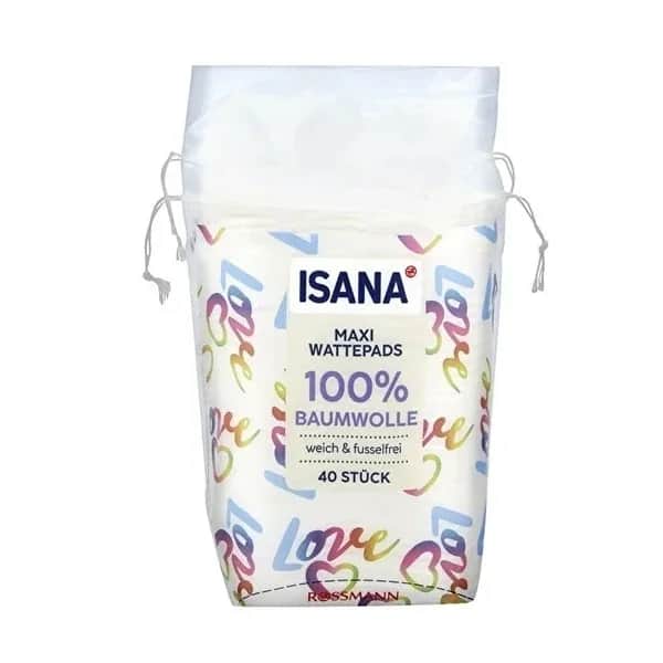 Isana أقراص قطنية من إيزانا ماكسي جولد 40 قرصًا