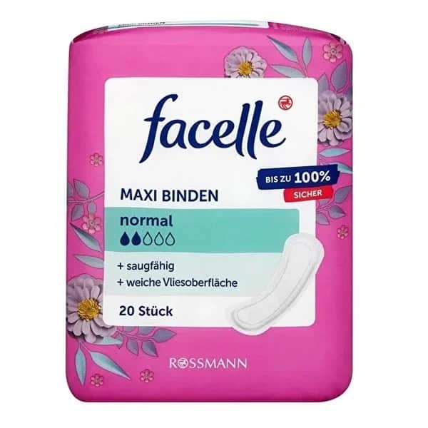 Facelle فوط صحية ماكسي عادية 20 قطعة