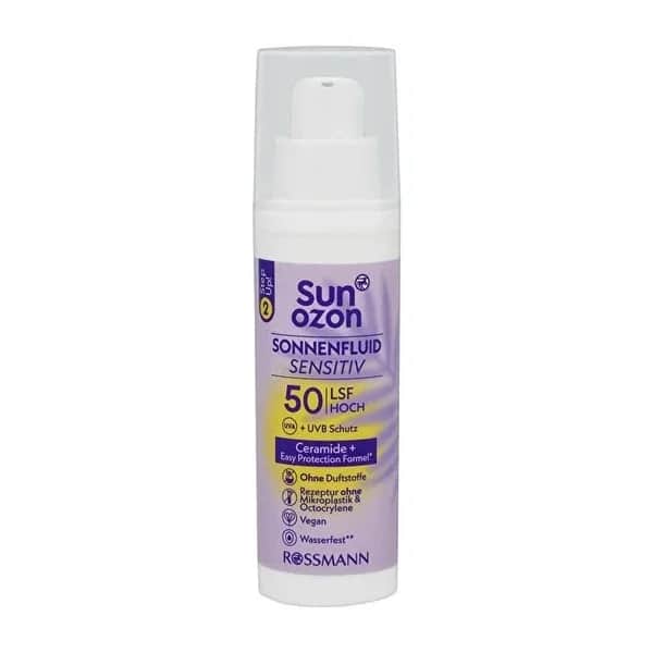 Sunozon كريم الوجه النباتي البنفسجي من صنوزون بعامل حماية من الشمس 50 50 مل مرطب