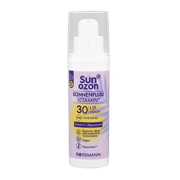 كريم وجه بنفسجي نباتي SPF 30 مع فيتامينات E و C 50 مل من سونوزون Sunozon