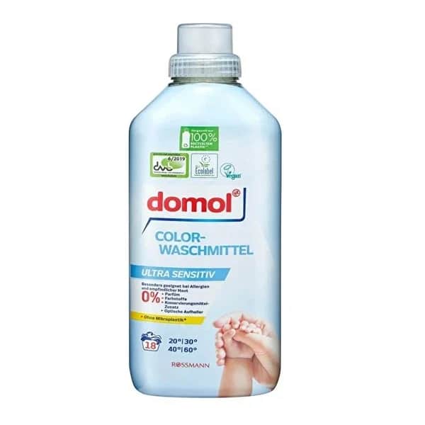 Domol منظف ​​الغسيل دومول إيكو، للبشرة الحساسة، 16 غسلة، 1000 مل