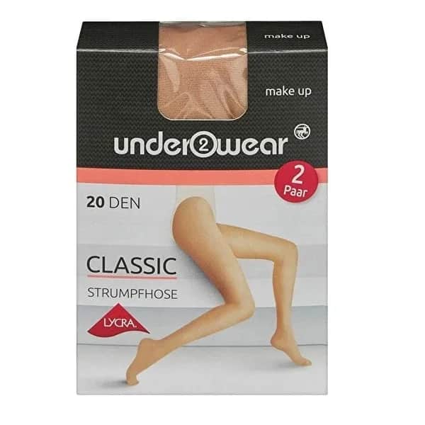 Underwear ملابس داخلية ضيقة من الليكرا، جوارب رفيعة، 20 دن، لون البشرة، مقاس 36/38