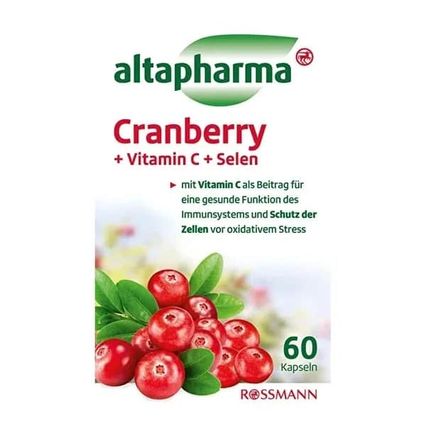 Altapharma ألتا فارما غذاء مكمل غذائي يحتوي على التوت البري وفيتامين سي والسيلينيوم 60 قرصًا 60 قرصًا