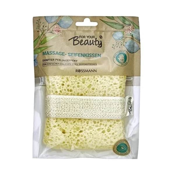 For Your Beauty إسفنجة استحمام لجمالك مع مطاط، قطعة واحدة