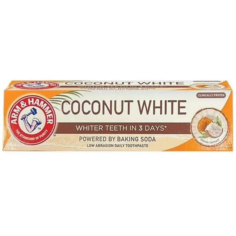 Arm &amp; Hammer معجون أسنان آرم آند هامر بجوز الهند الأبيض 75 مل