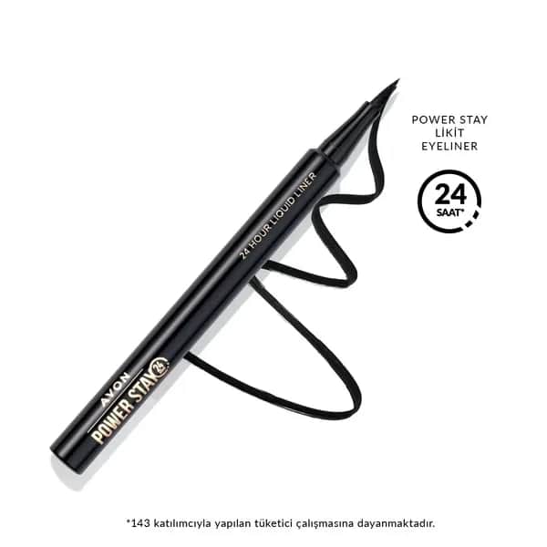 Avon محدد عيون أفون باور ستاي أسود داكن