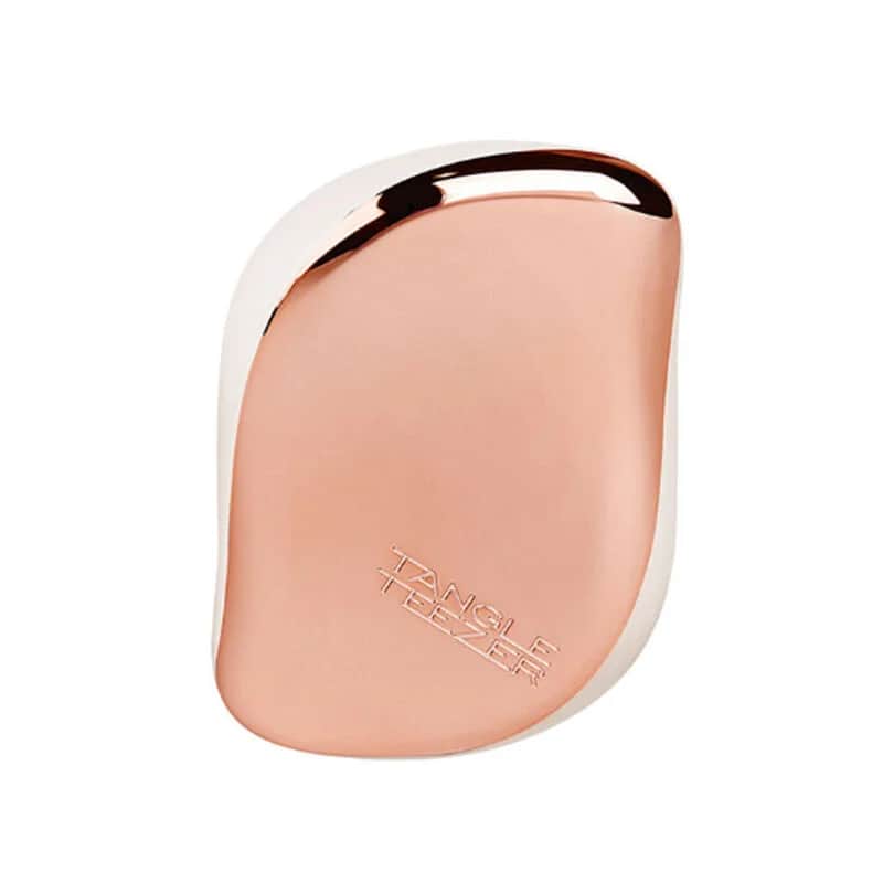 Tangle Teezer فرشاة شعر تانجل تيزر كومباكت ستايلر باللون الوردي المطفي والكروم