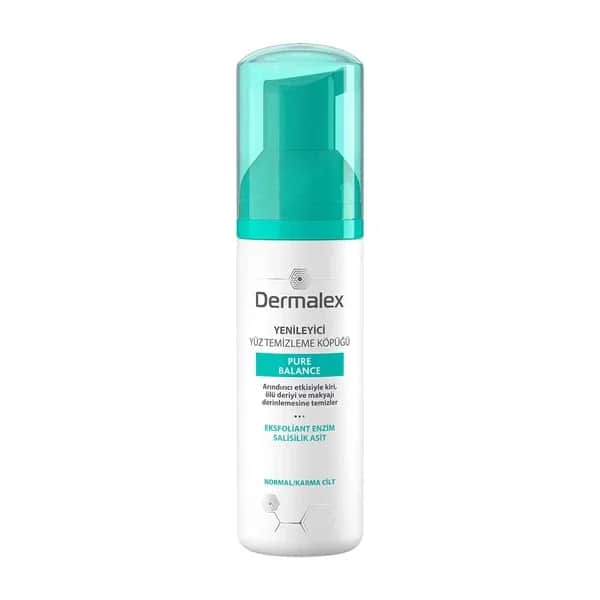 Dermalex رغوة تنظيف الوجه بيور بالانس من ديرماليكس 150 مل