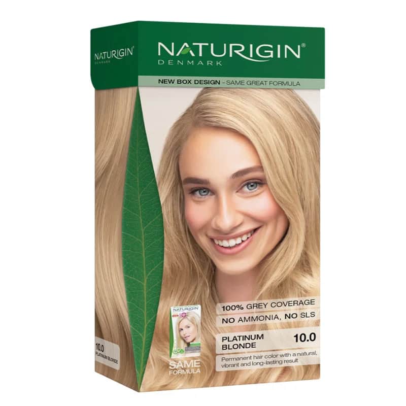 Naturigin صبغة شعر عضوية من ناتوريجين، لون أشقر بلاتيني ١٠.٠