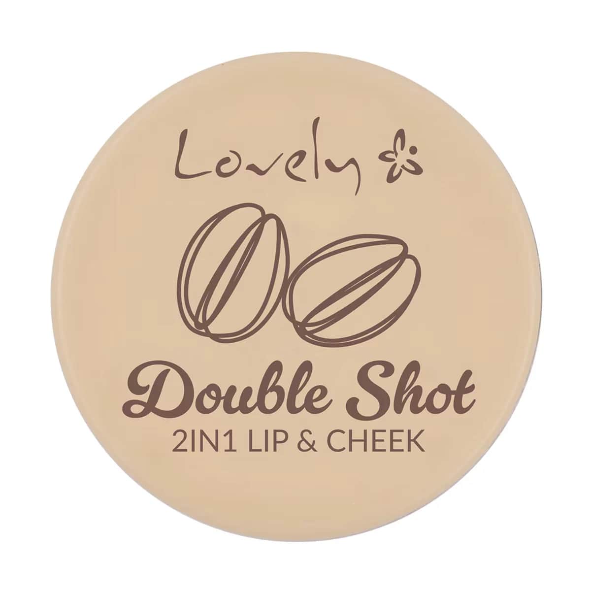 Lovely بلسم الشفاه والخدود دبل شوت 2 في 1 من لوفلي