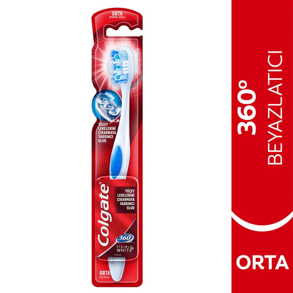 Colgate فرشاة أسنان كولجيت 360 فيزيبل وايت الفردية