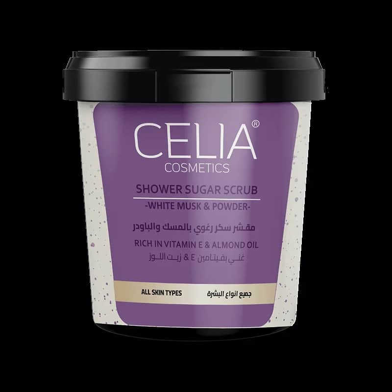 Celia مقشر السكر الرغوي بالمسك والبودر 600 جرام من سيليا
