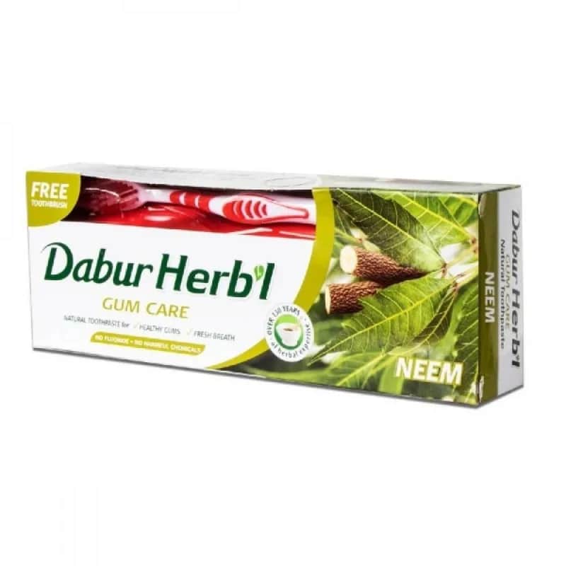Dabur Herb معجون اسنان طبيعي بالنيم لحماية الفم فرشاة من دابر الاعشاب 150 جرام